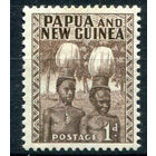 Британские колонии - Папуа Новая Гвинея - 1952/60г. - ландшафты, виды, местные мотивы, 1 P - 1 марка - MH [Mi 2]. #3-WB-90-A-1