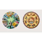 Открытки круглые 2 шт. Лето в городе. Цирк. Худож. И.Римашевский (чистая)