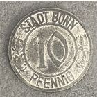 Монета 10 пфеннигов 1920 год. Бонн. Веймарская республика.