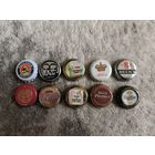 10 піўных коркаў 2010х Эўропа/ 10 пивных пробок Европейские сорта