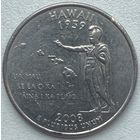 США 25 центов (квотер) 2008 г. D. Гавайи