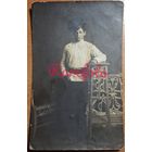 1920-е Открыточный формат серьезный парень студийное фото типажи ретро