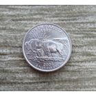 Werty71 США 1 квотер 25 центов 2006 D Северная Дакота Бизон Зубр