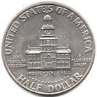 СОЕДИНЁННЫЕ ШТАТЫ АМЕРИКИ. 1/2 доллара 1976 D. 200 лет независимости США. Д. Кеннеди