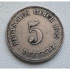 Германия 5 пфеннигов, 1909 A  2-12-14