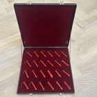 Футляр НБ РБ для монет на 24 ячейки диаметром 45 мм. (размер 35/33 см)