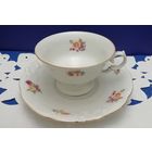 Красивейший чайно-кофейный фарфоровый дуэт, знаменитой Польской фабрики фарфора 50-60 годы, новый