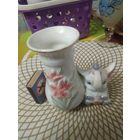 Статуэтка слоник-вазочка.