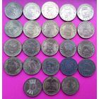 Разные Юбилейные монеты России ГВС.Всего 23 штуки