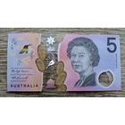 Werty71 Австралия 5 долларов 2020 2016 UNC банкнота