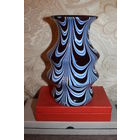 Ваза стеклянная, стеклозавод "Нёман", высота 18.5 см., без сколов и трещин.