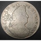 Экю 1698, Франция, Людовик XIV "Король-солнце", крупное серебро, перечекан, интересный брак, без мц! Смотрите также другие мои лоты!