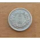 Япония, 20 сенов 1908 г., серебро 0.800, период Мэйдзи (1868-1912)