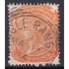 176.Aust. Великобритания. Австралийские штаты. Южная Австралия. Виктория. Стандарт. 1893 г. 2p. Mi.#72A.