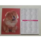 Карманный календарик. Собака. 2001 год