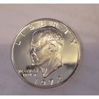 1 доллар 1972 Эйзенхауэр. Серебряная! в proof! Глубокое зеркало!