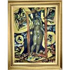 Кищенко А.М."Ню", ДВП, масло. р. 81х101 см.