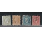 Румыния-1876, (Мих.43-46) гаш. , Стандарт, Принц Карл I (1)