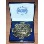 Настольная медаль CACERES Испания.Номерная,необычной формы.