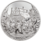 RARE Острова Кука 10 долларов 2021г. "Путешественники Жажда открытий - Время летит". Монета в капсуле; подарочном футляре; номерной сертификат; коробка. СЕРЕБРО 62,20гр.(2 oz).