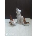 Статуэтка фарфоровая Лисичка "ЗХК Полонье" СССР.