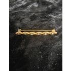 Позолоченная брошь полосочка СССР