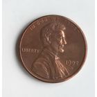 США 1 цент 1992 г. D