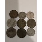 Польские монеты билон 9 шт на опыты