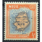 Ниуэ / Niue 1950**  Карта острова