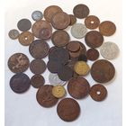 Большой лот монет Старой Европы включая серебро 38 штук