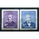 Британские колонии - Канада - 1954г. - премьер-министры - 2 марки - полная серия, MH [Mi 296-297]. #3-WB-102-A-2