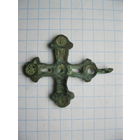 Крестик нательный. Бронза, литье.