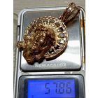 Подвеска, золото 585-я. Бриллианты.