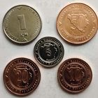 Босния и Герцеговина 5, 10, 20, 50 фенигов, 1 марка  2025 г. набор 5 монет UNC