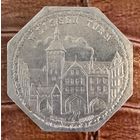 Германия Нюрнберг нотгельд 20 пфеннигов 1919 год. Белой башни. трамвайный жетон