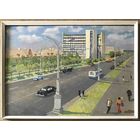 Булычев Ю.А. "Минск.Проспект Ленина завод Агат", 1970-е г. Размер 60х80 см.