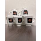 Набор керамических кофейных чашек , 5 штук