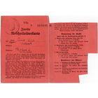 Германия (Фельберт, Сев. Рейн-Вестфалия), карта на одежду, 1940-41 г.г., редкая