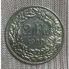 Монета 2 франка 1920 год. Швейцария.