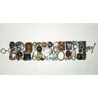 Браслет с натуральными камнями   Стерлинг серебро 925, НОВЫЙ.