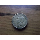 Великобритания three pence 1944