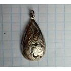 Кулон цветы, подвеска . Аg.