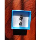 Серьги одиночки, 2шт, кусочек цепочки, серебро 925