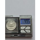 5 лир 1927 года. Италия, Король Виктор Эммануил III (1900 - 1946). Серебро 835. Монета не чищена. H45602.