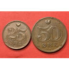 Дания 2 монеты