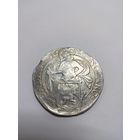 Левендальдер,талер левок Нидерланды 15(76?)год,прочекан рыцаря (4)