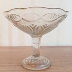 Ваза прозрачное стекло клеймо 1 КДО 60 - 70 годы винтаж