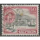 Кипр. Королева Елизавета II. Гавань в Кирении. 1955г. Mi#171.
