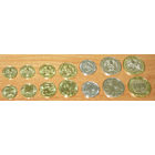 Казахстан 2006-2017 Компл. 7 монет UNC  1,2,5,10,20,5,100 тенге кириллица