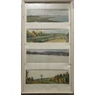 Бржозовский Г.Ф "Пейзажи", холст, масло. Размер 54х100см.